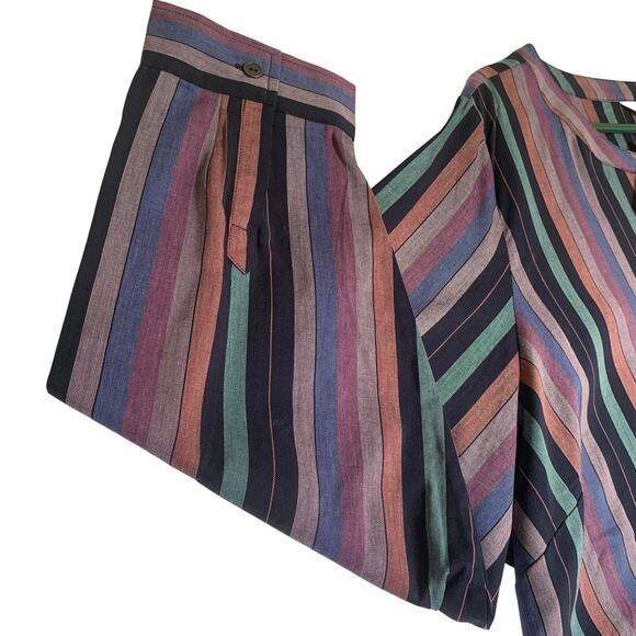 CJ Banks-NWT-Purple Striped Button Down-Size 3X-24/26W - Picture 3 of 6